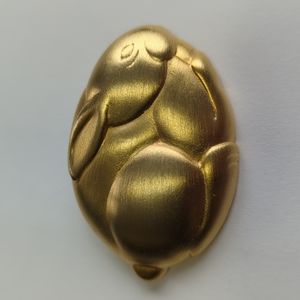 Vintage JJ Jonette Jewelry Rabbit Pin Brooch RARE